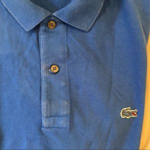 Lacoste for J Crew men’s blue polo short sleeve